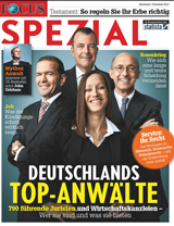 FOCUS zeichnet Top-Anwälte und -Wirtschaftskanzleien Deutschlands -