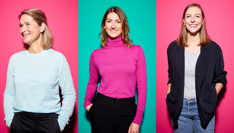 Landesanstalt für Medien NRW baut Presse- und Medien-Bereich um - Die Medien-Expertinnen Sabrina Nennstiel, Marie-Franca Hesse und Nele Nieuwenhuis (von Links) bekommen bei der Landesanstalt für Medien NRW ab Anfang 2026 neue Aufgaben - Fotos. LfM NRW