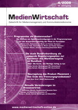 Neuregelung des Product Placements - „MedienWirtschaft“ berichtet -
